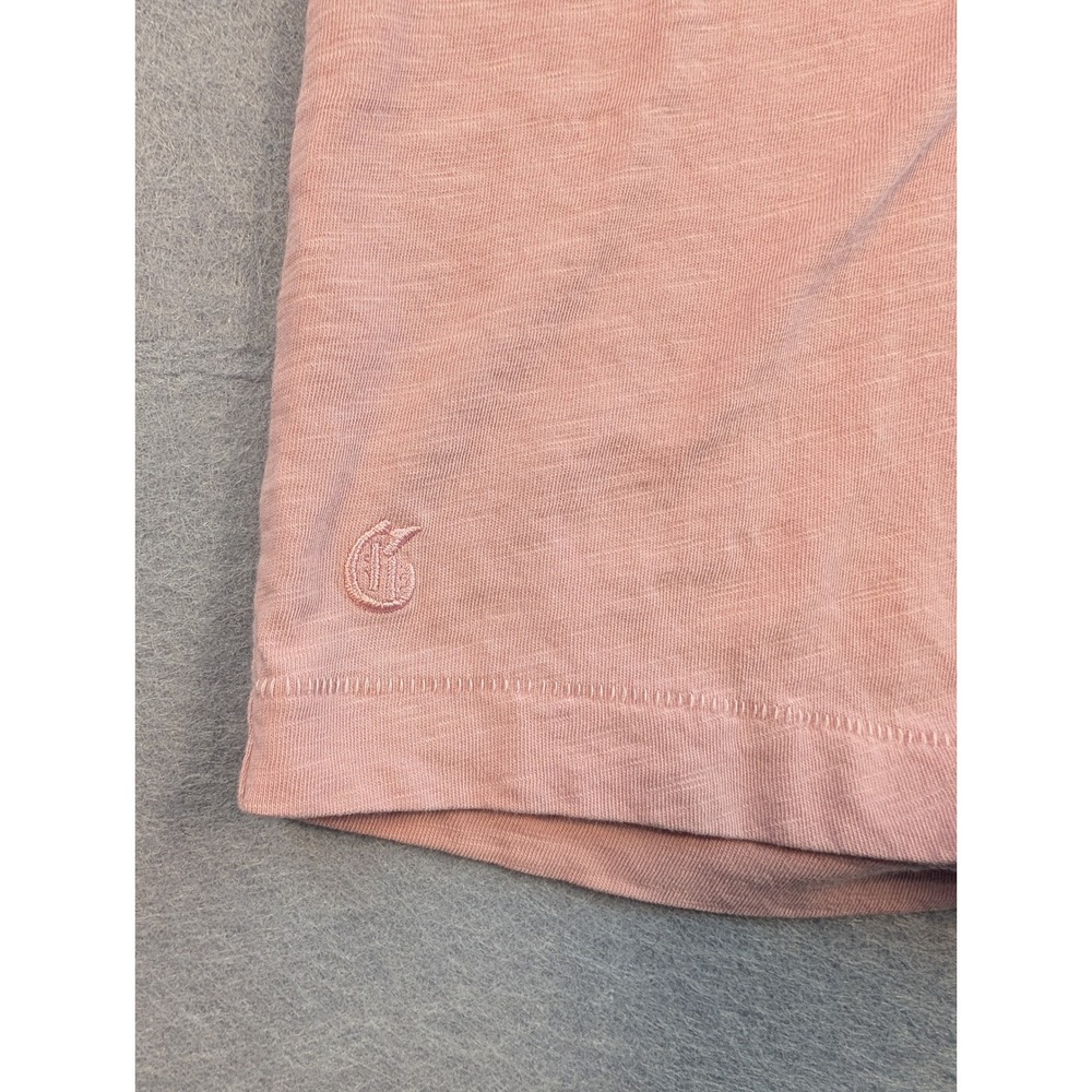Greyson T-Shirt Mens XXL Pink Short Sleeve Slub Cotton Crewneck Excellent - Picture 3 of 9
